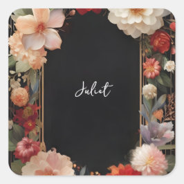 Vi gör akryl asiatisk tjock koreansk bröllopsdusch fyrkantigt klistermärke