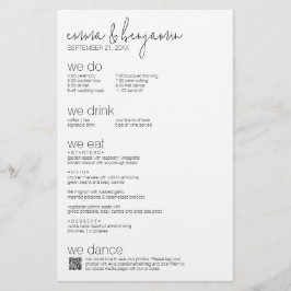 Vi gör - allt i en BW - QR - Foton - Bröllop-meny Brevpapper