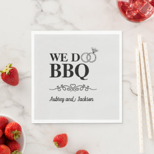 Vi gör BBQ-Förlovning Pappersservett