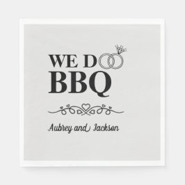 Vi gör BBQ-Förlovning Pappersservett