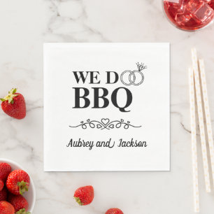 Vi Gör BBQ Förlovning Pappersservett