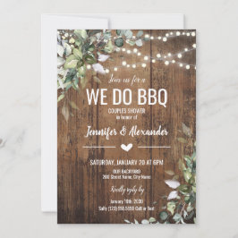 Vi Gör BBQ Par Bröllopsfest med Önskebrunn Inbjudningar