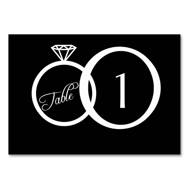 Vi gör Bordsnummer Card i Bröllop (Framsidan)