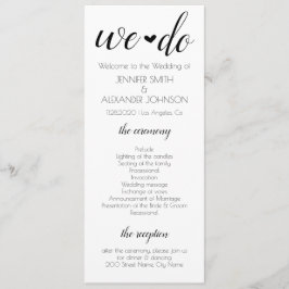 Vi gör Bröllopsprogram Program