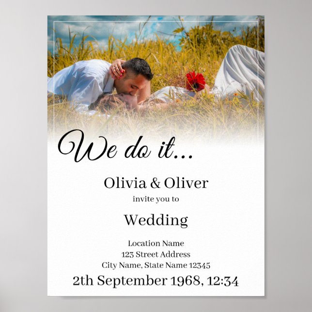 Vi gör det - Kissing lite på en ängel Poster (Framsidan)