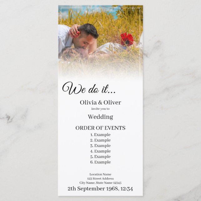 Vi gör det - Kissing lite på en ängel Program (Framsida)