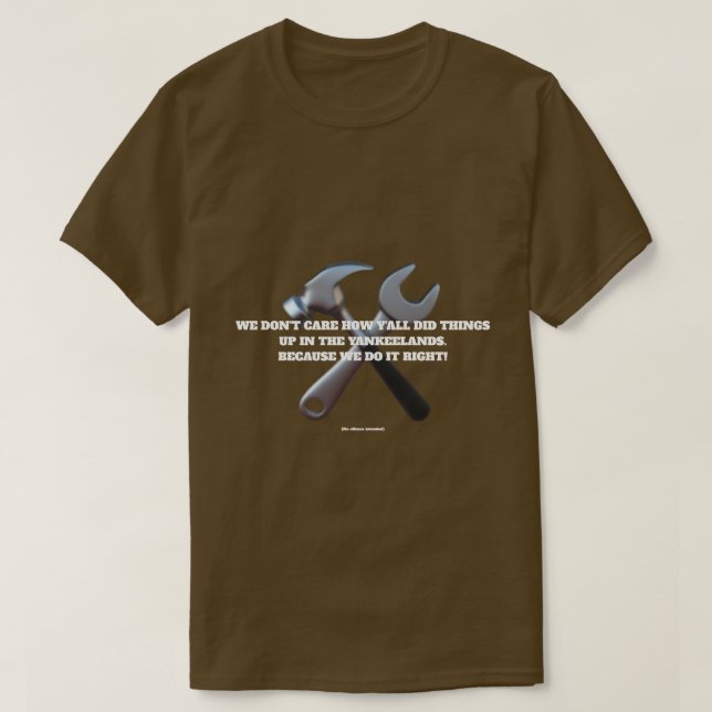 Vi gör det rätt! t shirt (Design framsida)