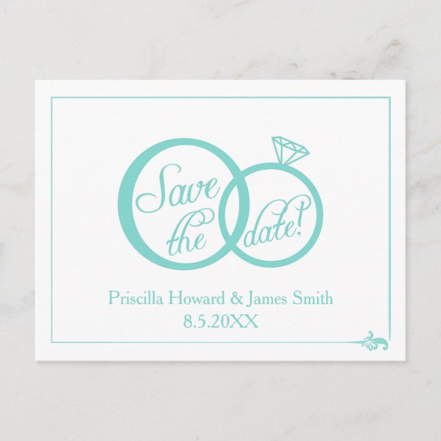 Vi Gör Det! Spara Datumet Meddelande Vykort (Framsida)