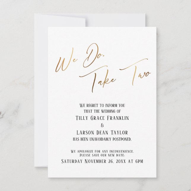 Vi gör det, ta två: Försenat tillkännagivande från (Framsida)