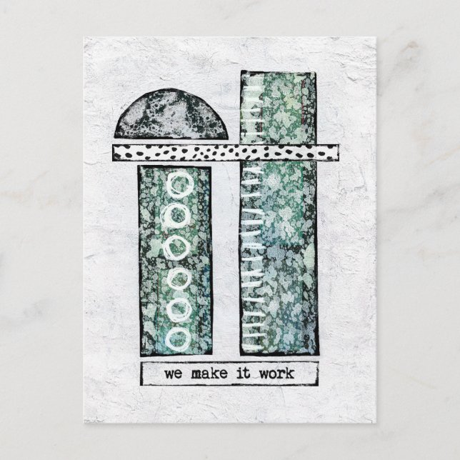 Vi gör det till ett vykort - modern Abstrakt (Framsida)