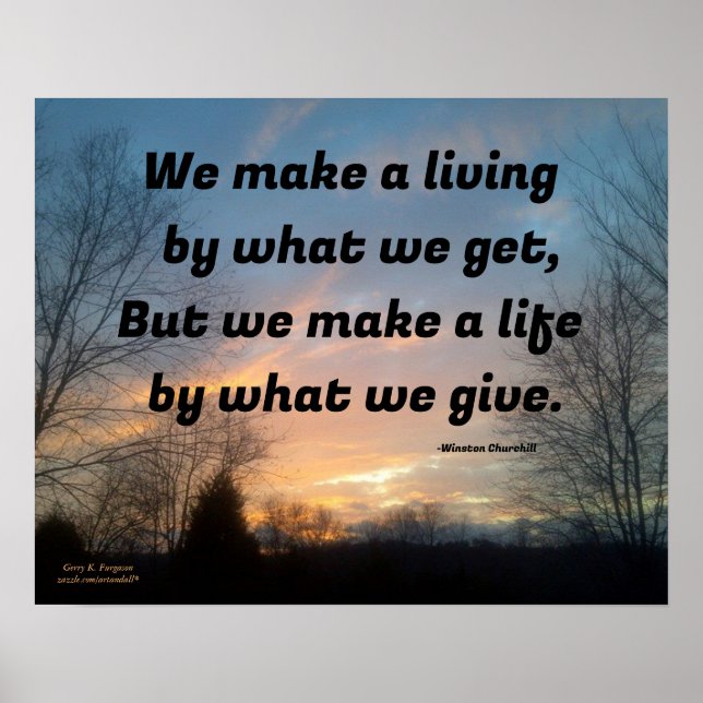 VI GÖR EN LIVANDE WINSTON CHURCHILL POSTER (Framsidan)