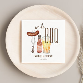 Vi gör en skräddarsydd BBQ-grilldusch i par Pappersservett