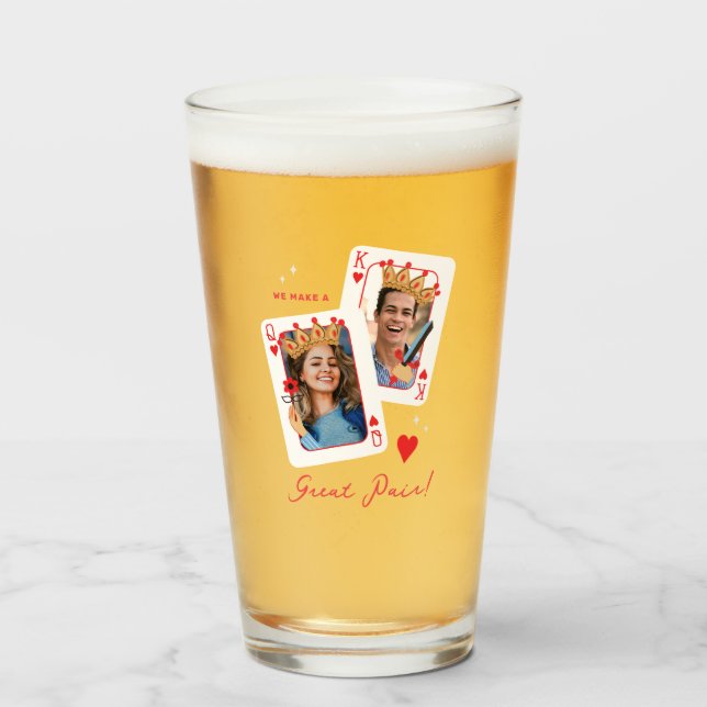 Vi gör ett bra par alla hjärtans dag glaskopp (Framsida fylld)