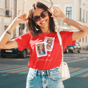 Vi gör ett foto av anpassningsbarna valentines day t shirt