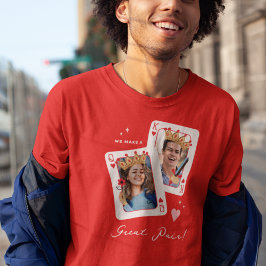 Vi gör ett foto av anpassningsbarna valentines day t shirt