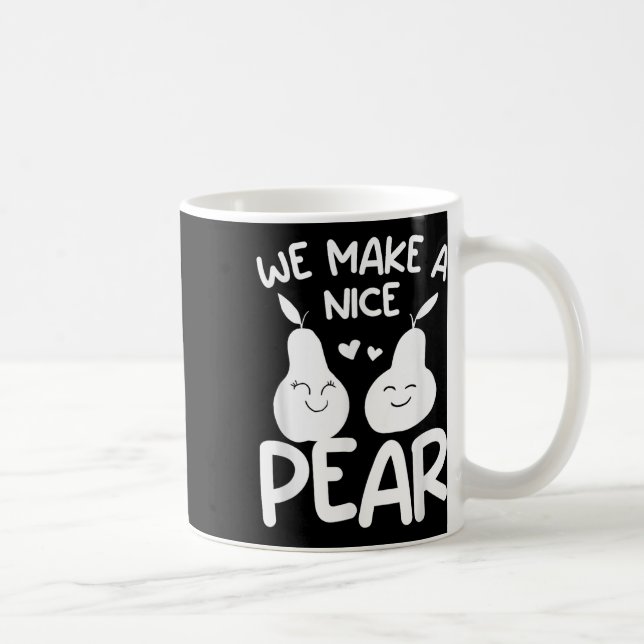 Vi gör ett Nice Pear Bröllop Frieri Giftermål Brid Kaffemugg (Höger)