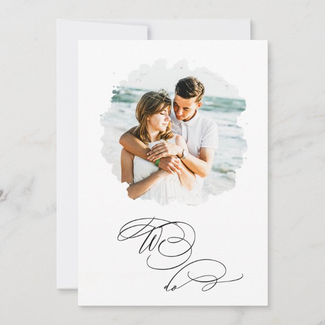 *~* VI GÖR ETT PHOTO-OSA + QR AR6 Bröllop Invi Inbjudningar (Framsida)