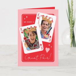 Vi gör ett underbart par homo-foto valentines day kort