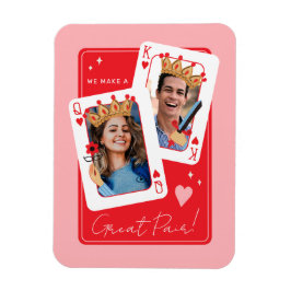 Vi gör ett underbart par valentines day-foto magnet