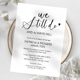 Vi gör fortfarande bröllopsjubileumsinbjudningar inbjudningar