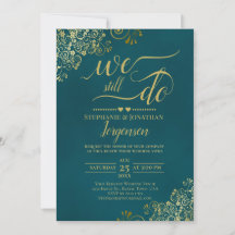Vi gör fortfarande elegant mörk teal och guld vofö