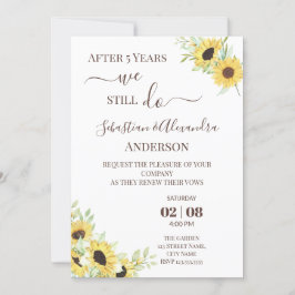 Vi gör fortfarande förnyelse av bröllopslöften års inbjudningar