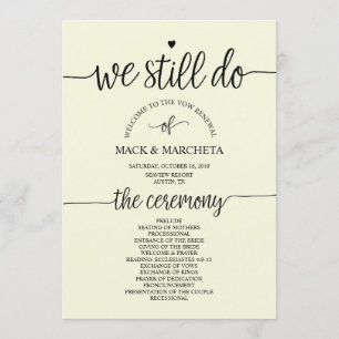 Vi gör fortfarande programkort inbjudningar