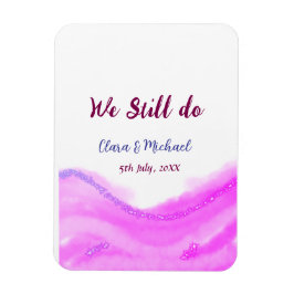 Vi gör fortfarande rosa lila  glitter gnistra magnet