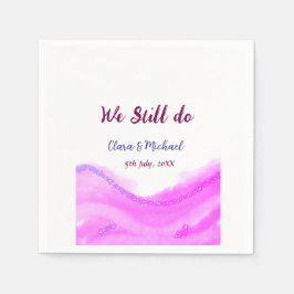 Vi gör fortfarande rosa lila  glitter gnistra pappersservett