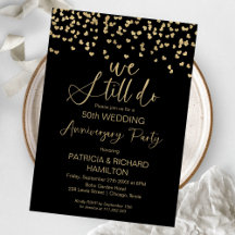 Vi gör fortfarande svarta guld bröllopsjubileum