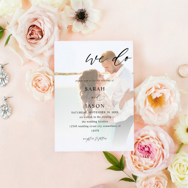 Vi gör fotokalligrafi Bröllop Inbjudningar (Skapare uppladdad)