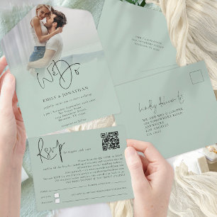Vi gör fotoöverlägg med QR-kod Sage Script Bröllop