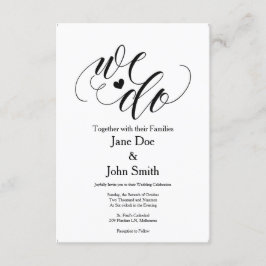 Vi gör grundläggande bröllopinbjudan inbjudningar