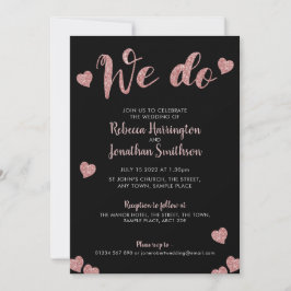 "Vi gör"-inbjudan till Rosa Black Wedding