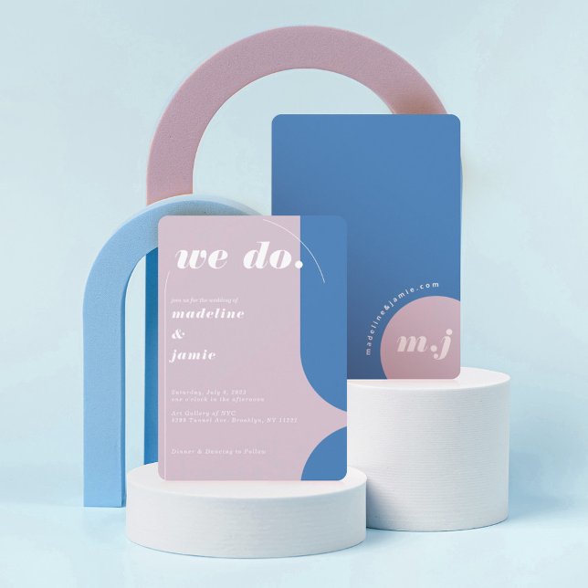 Vi gör modern, djärv Abstrakt för återköp av Lila  Inbjudningar (Skapare uppladdad)