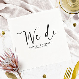 Vi gör modern kalligrafi Bröllop Pappersservett
