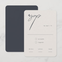 Vi gör modern, minimalistisk beguefekvation Bröllo OSA Kort