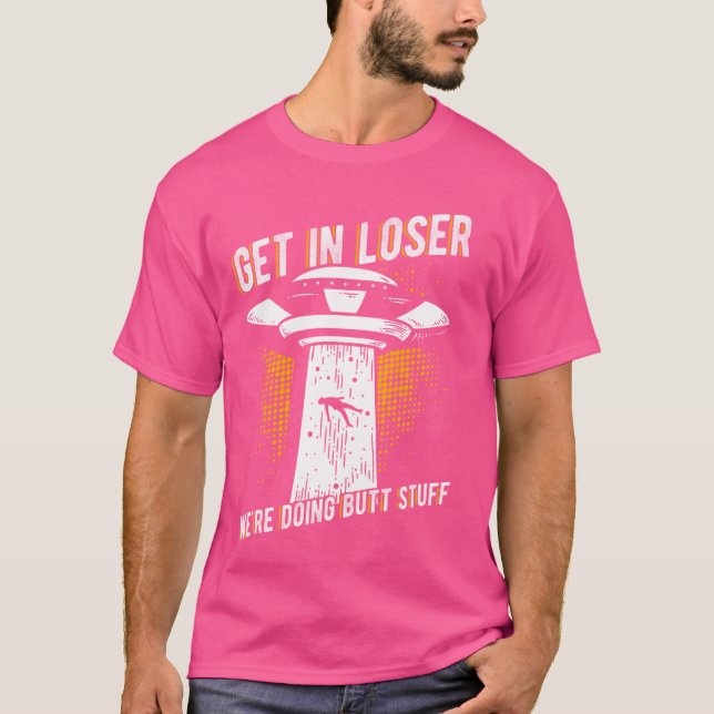 VI GÖR NÅGOT, MEN SAKER Alien Abductio T Shirt (Framsida)