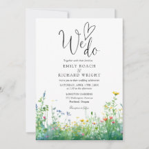 Vi Gör Skript Vilda Blommor Blommig Bröllop