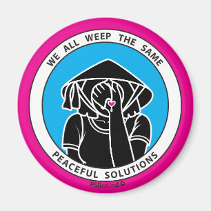 Vi gråter alla detsamma 4 Pink_2.25” Magnet