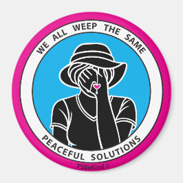 Vi gråter alla likadant 1 Rosa 3” Magnet