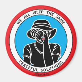 Vi gråter alla samma 1 Red_3"-magnet Magnet