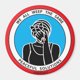 Vi gråter alla samma 1 Red_3"-magnet Magnet