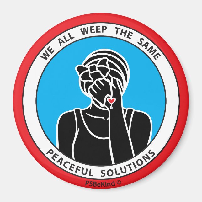 Vi gråter alla samma 1 Red_3"-magnet Magnet (Framsidan)