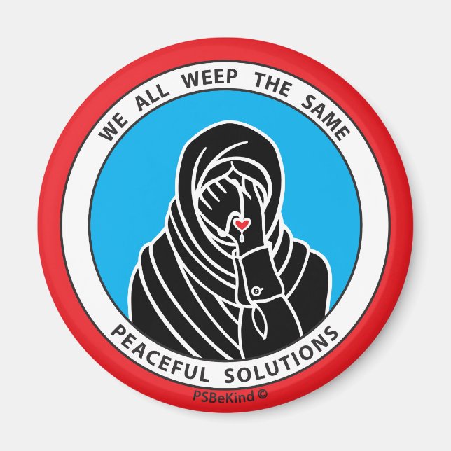 Vi gråter alla samma 3 Red_2,25-tums magnet_ Magnet (Framsidan)