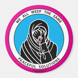 Vi gråter alla samma 3 Rosa_3-tumsmagnet Magnet