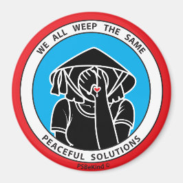 Vi gråter alla samma 4 Red_3-tumsmagnet Magnet