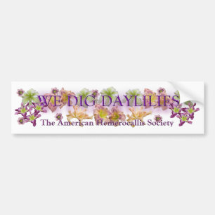 Vi gräver Daylilieslogotypen Bildekal