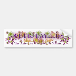 Vi gräver Daylilieslogotypen Bildekal
