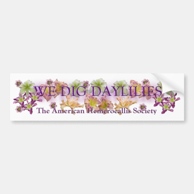 Vi gräver Daylilieslogotypen Bildekal (Framsidan)